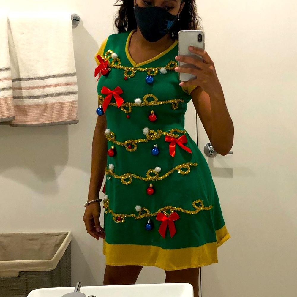 Ugly sweater dress